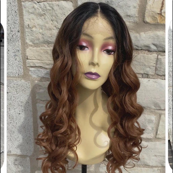 lace wig long wavy curls Ombre available